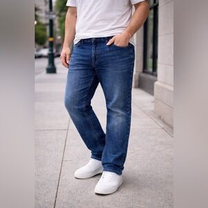 AHP Another Hype Piece Mens Stretch Jeans 40x34 Blue Slim Denim